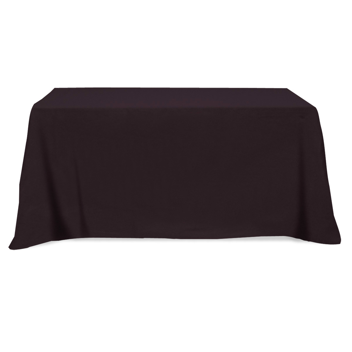 Flat Poly/Cotton 3-sided Table Cover - fits 6' standard table