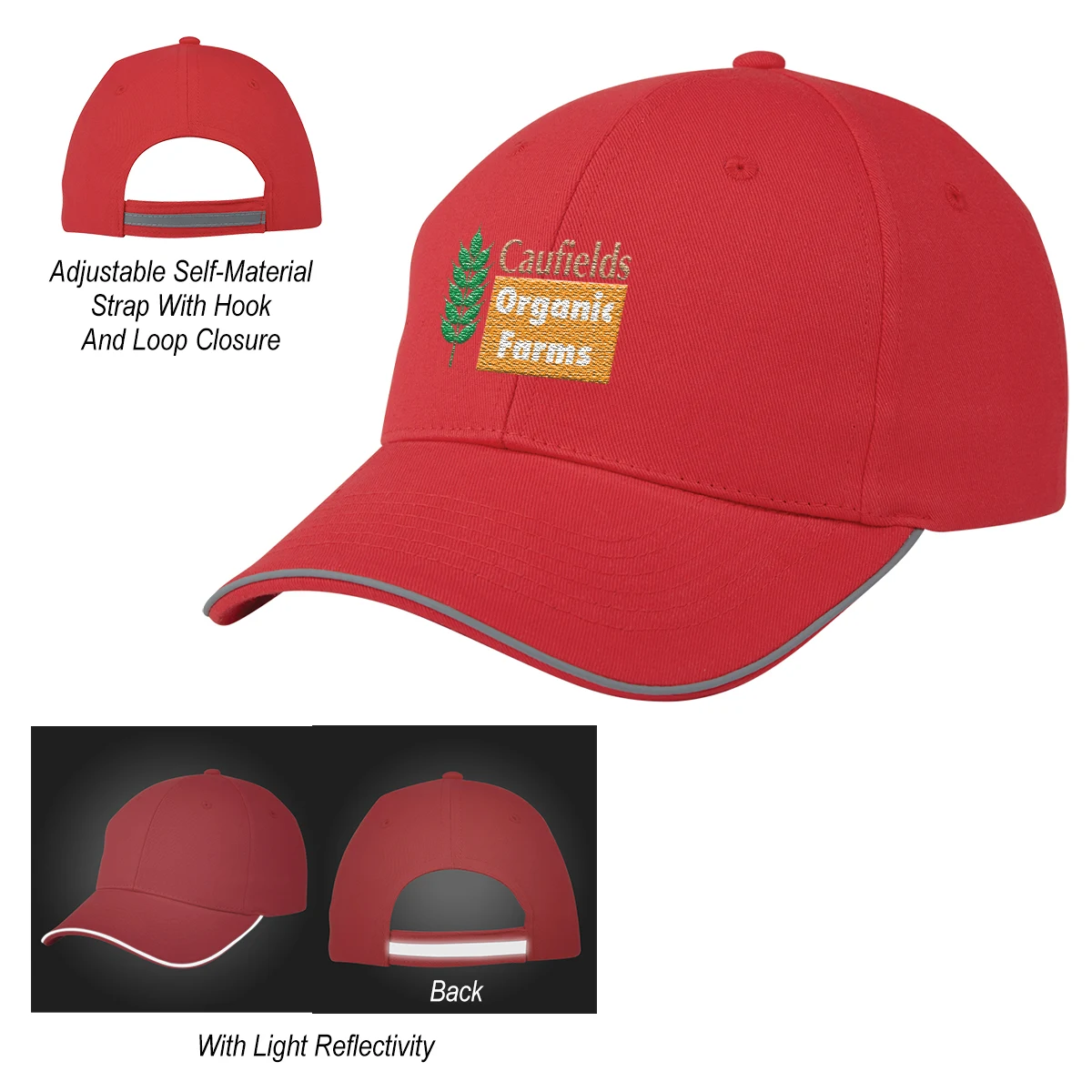Reflective Accent Sandwich Cap