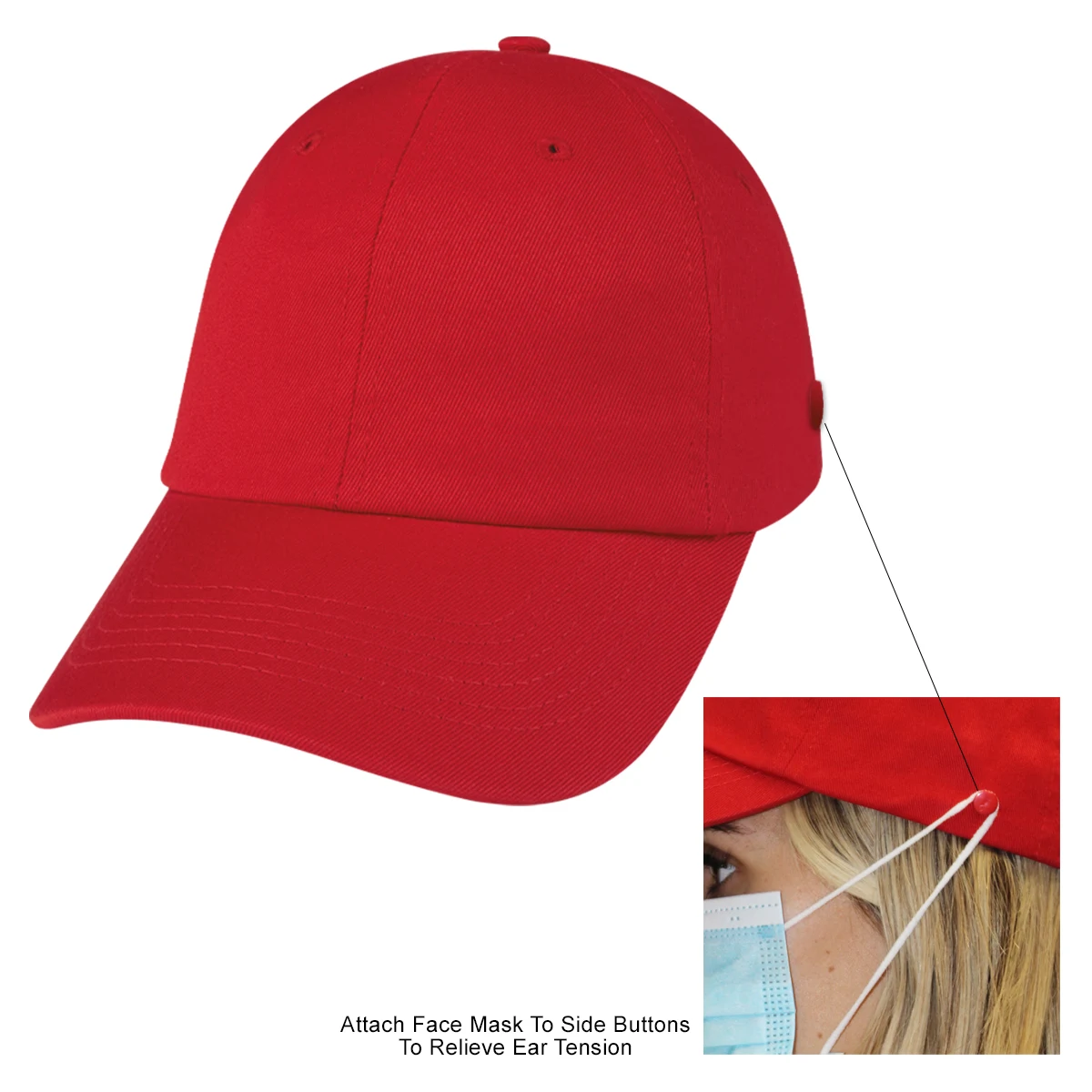 Washed Cotton Mask Cap