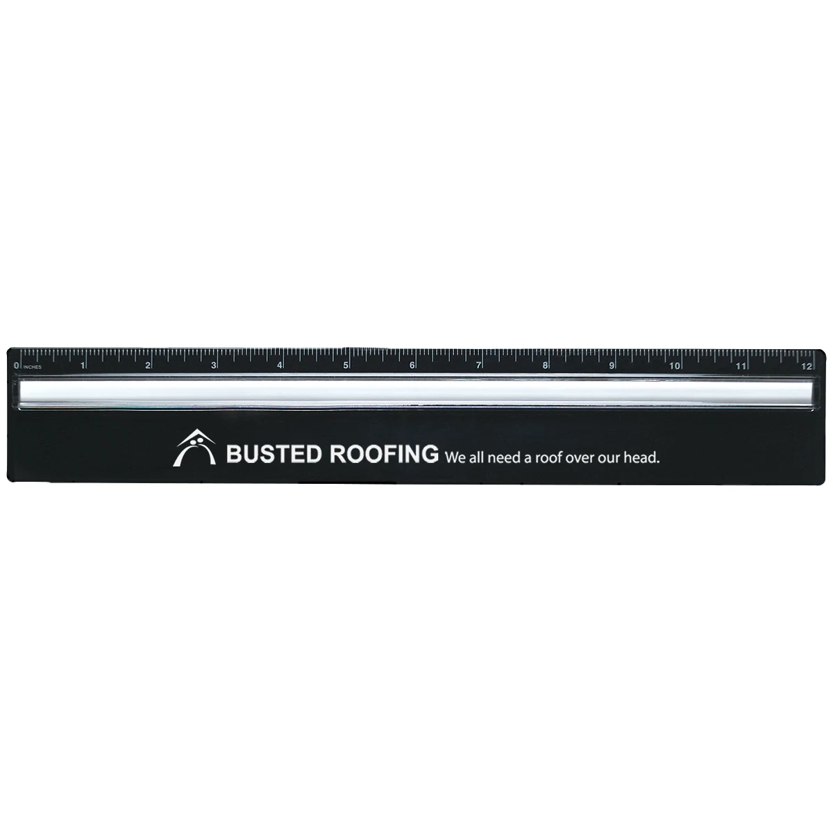 Plastic 12" Ruler With Magnifying Glass