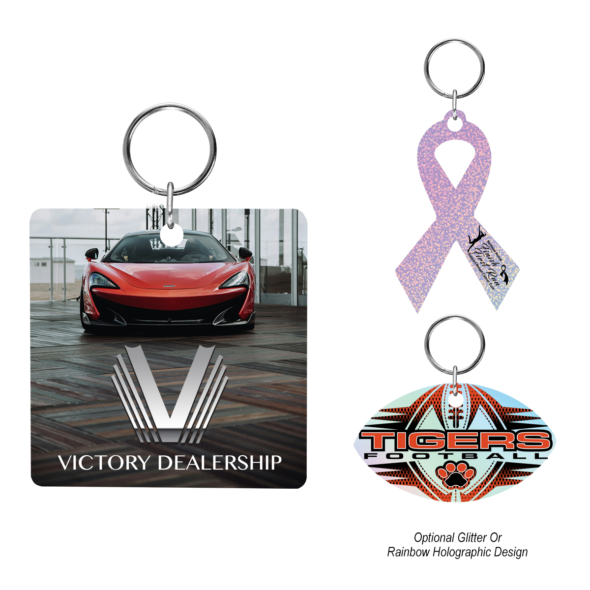 Acrylic Key Tag - Custom Shape 4"