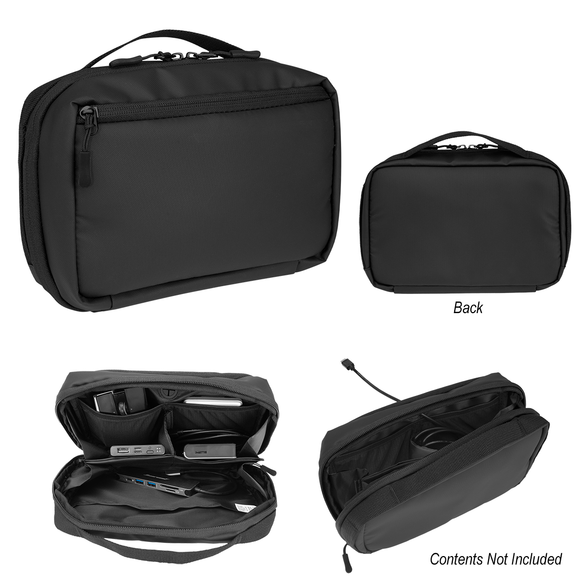 rPET Tech Pouch With Easy Cord Access