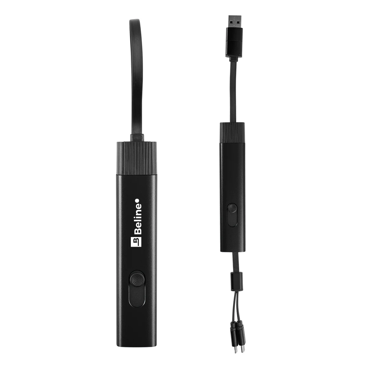 Recycled Aluminum Retractable Travel Charging Cable