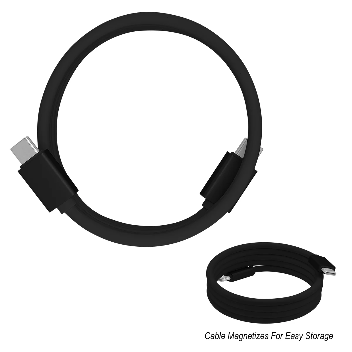 100W Magnetic Silicone Type-C Charging Cable