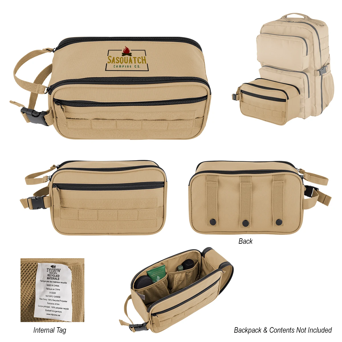 Kenny rPET Tactical Toiletry Bag