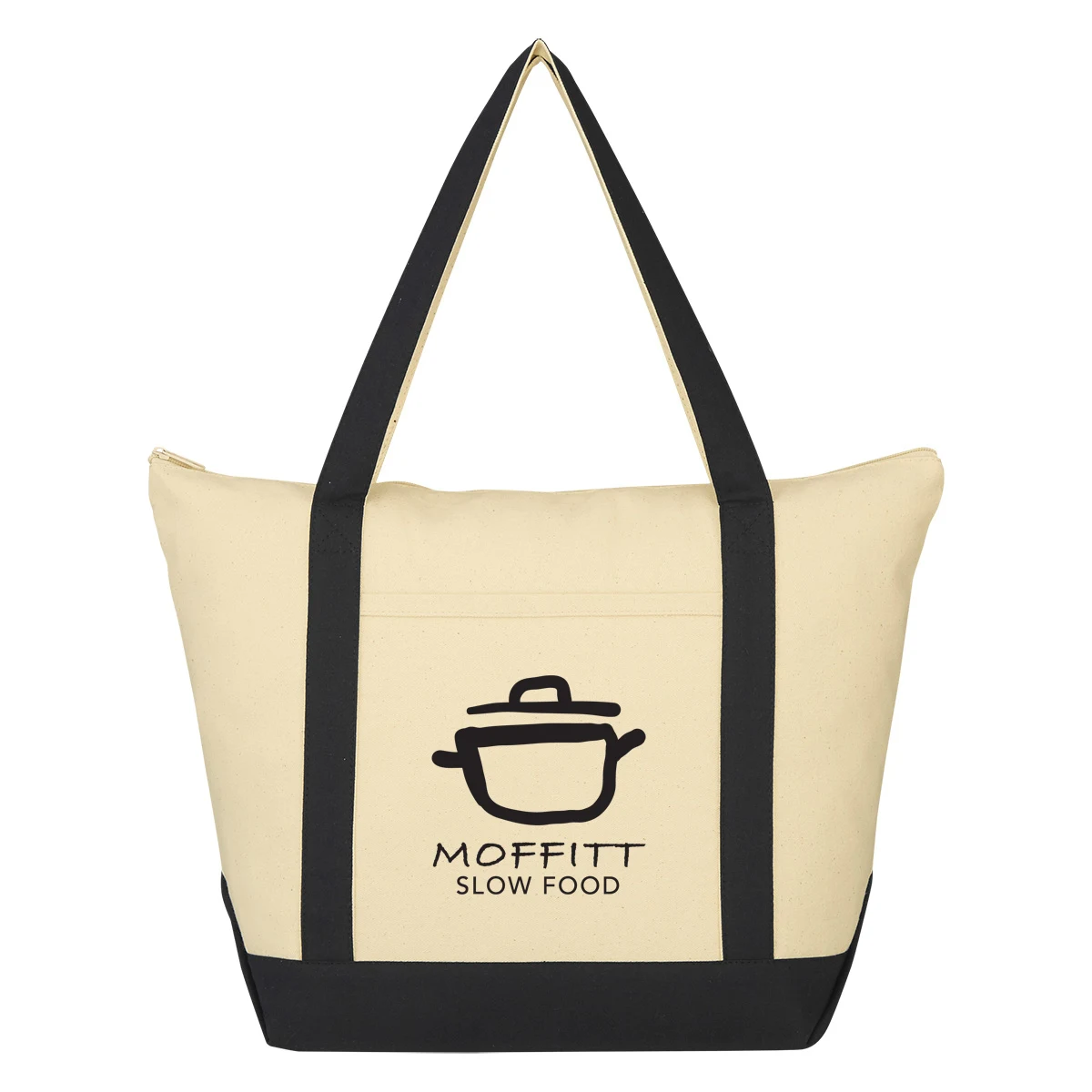 Folksy 12 Oz. Cotton Tote Bag