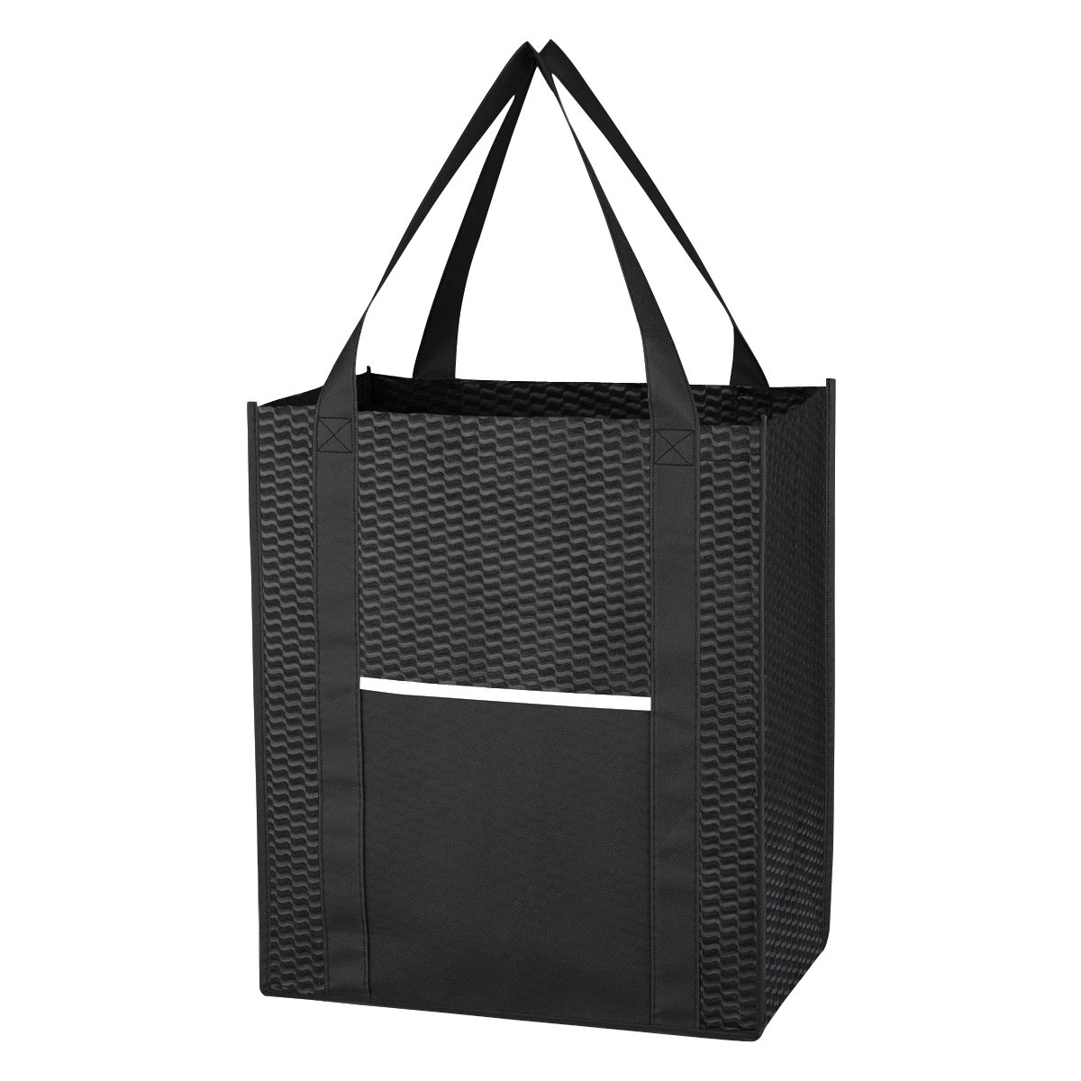 Non-Woven Wave Shopper Tote Bag