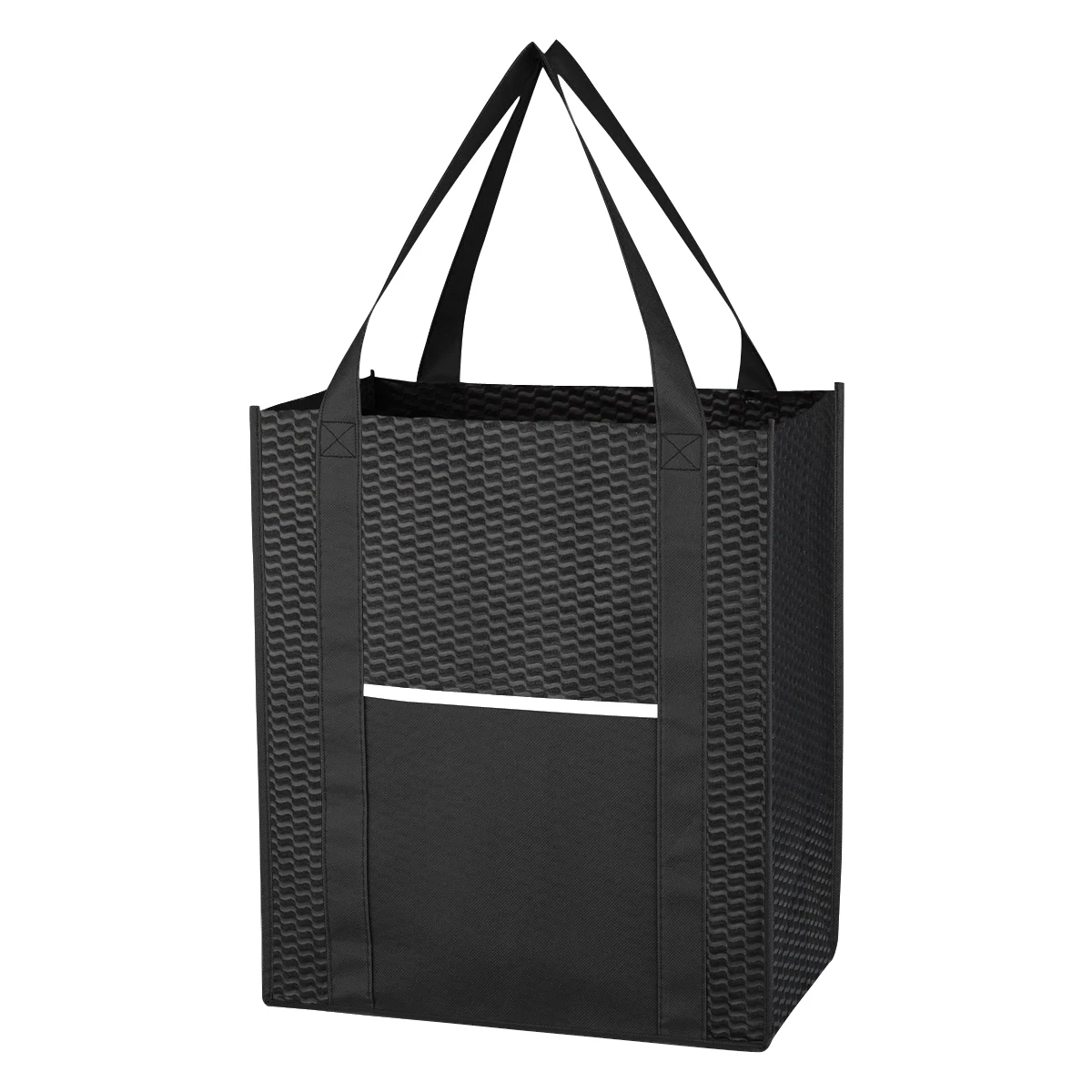Non-Woven Wave Shopper Tote Bag