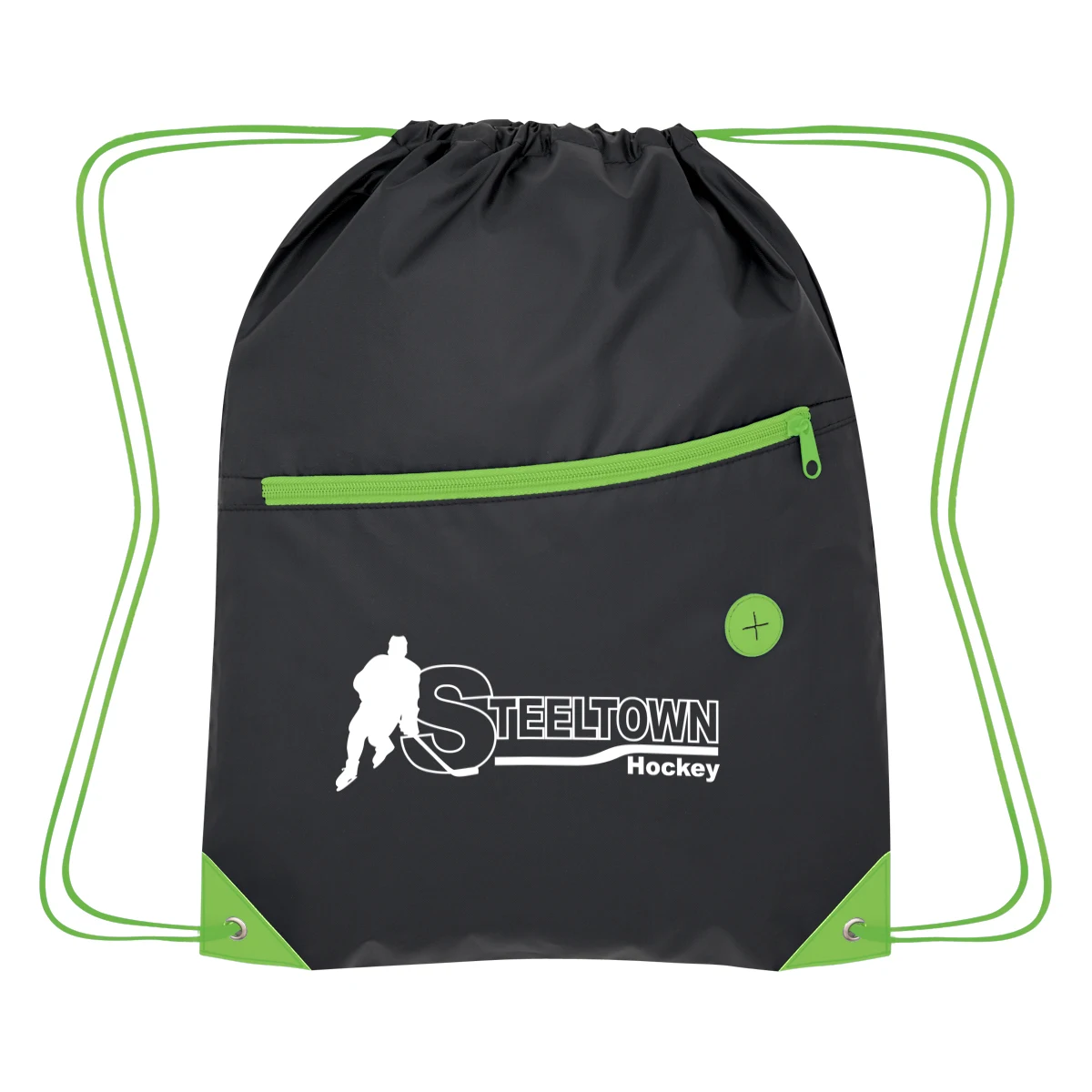 Color Pop Recycled Drawstring Bag