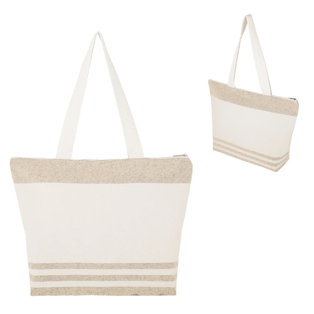 Marlo 10 Oz. Recycled Cotton Zippered Tote Bag