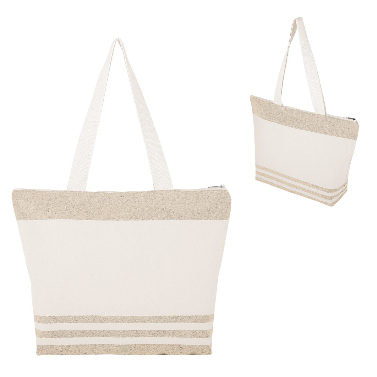 Marlo 10 Oz. Recycled Cotton Zippered Tote Bag