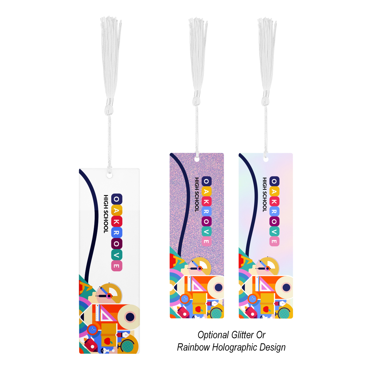 Acrylic Bookmark With Tassel - Large