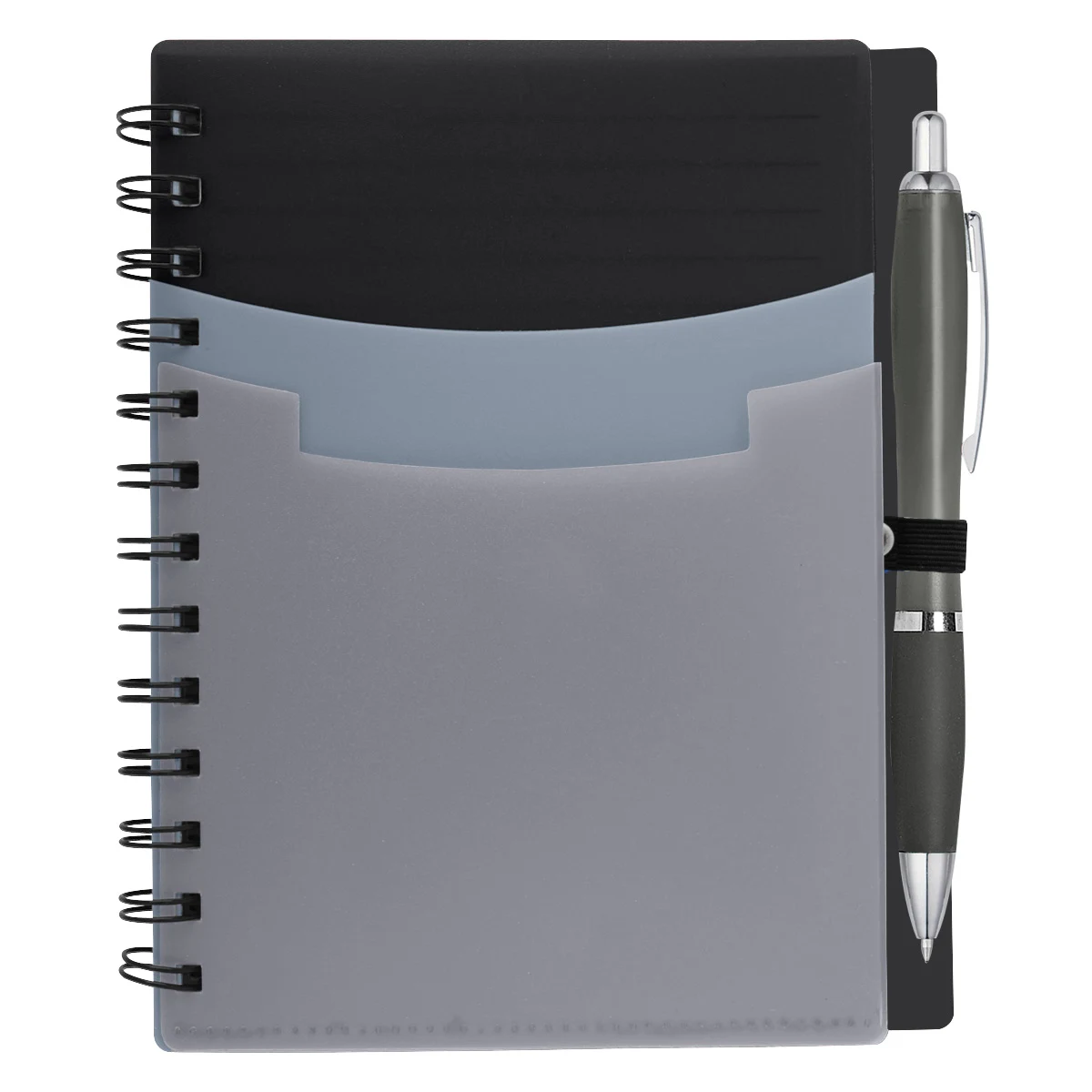 Tri-Pocket Notebook & Satin Pen
