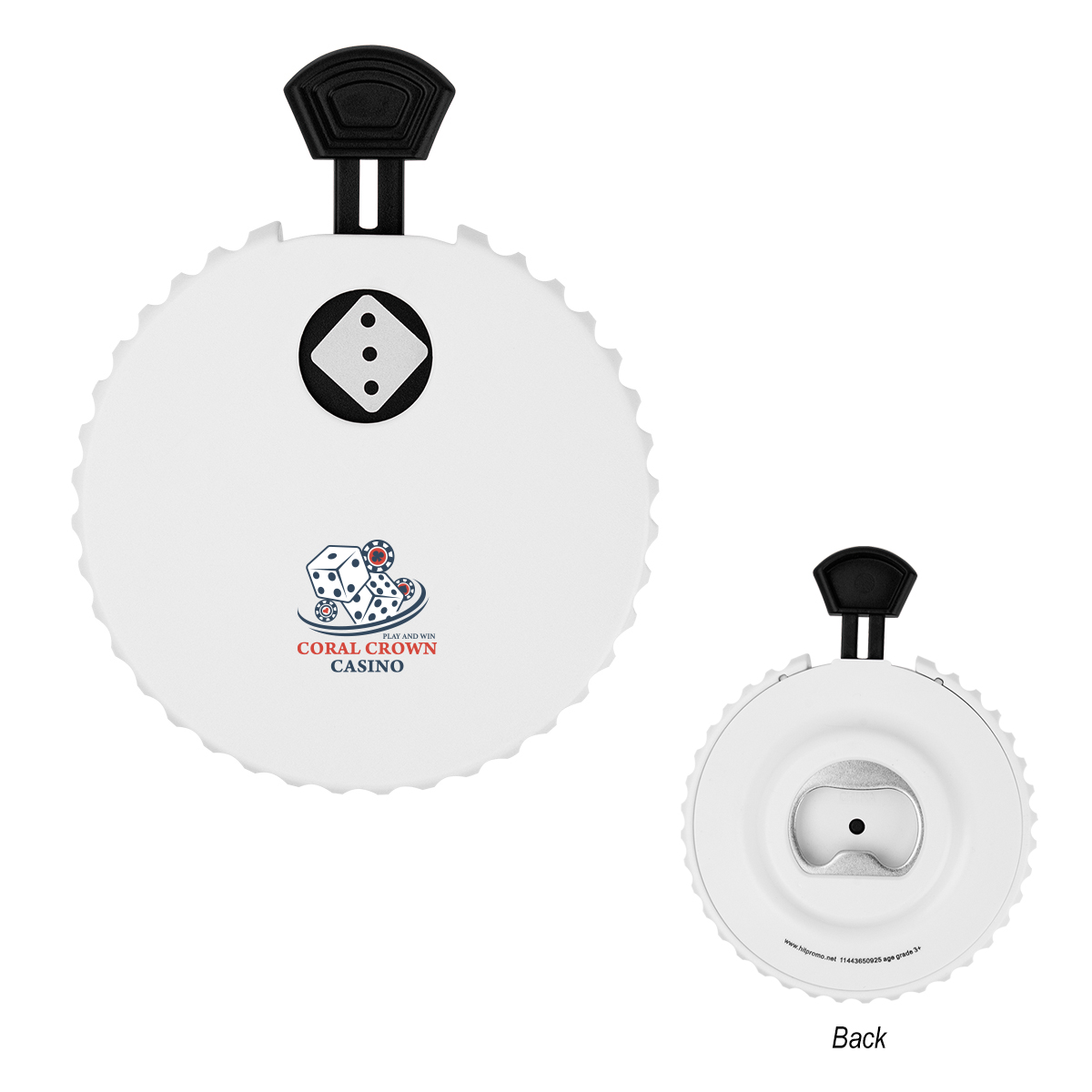 Recycled Dice Clicker Bottle Oppener