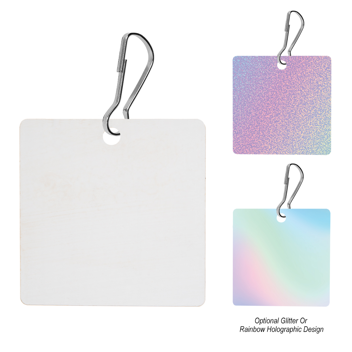 Acrylic Zipper Pull - Square
