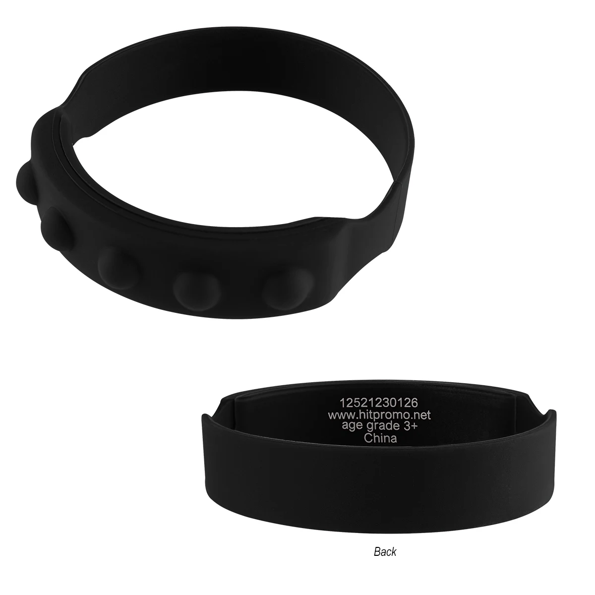 Push Pop Recycled Silicone Wristband