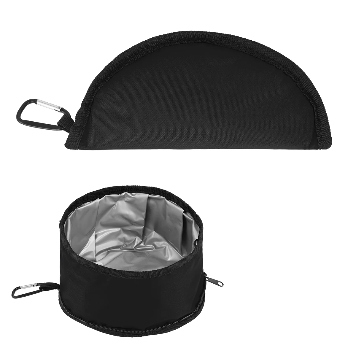 rPET Foldable Dog Food Bowl With Carabiner