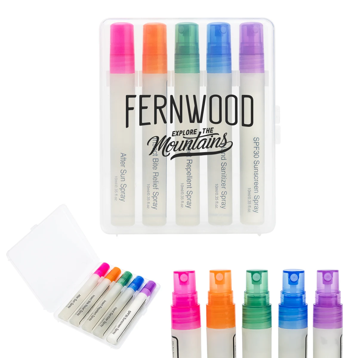 5-Piece Outdoor Essentials Spray Bottle Set