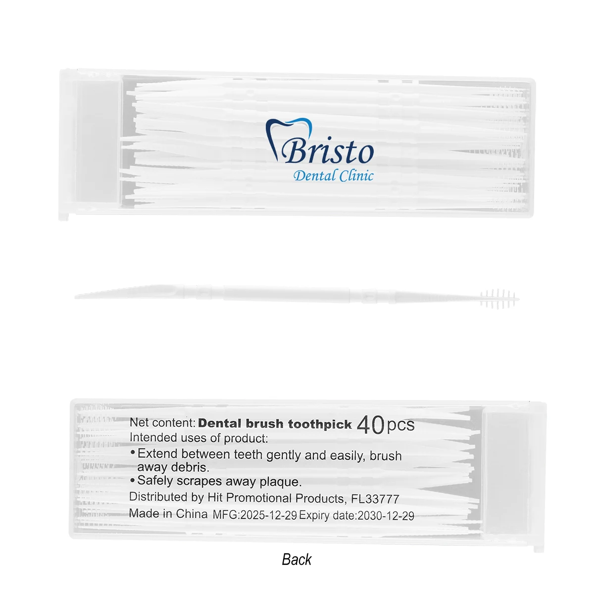 Dual-Action Dental Picks In Travel Case
