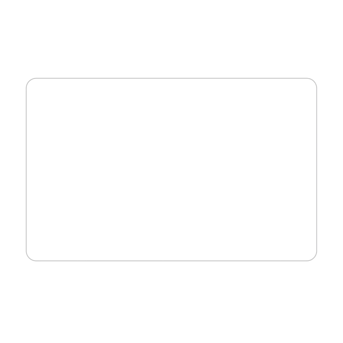 Rectangle Rounded Corner Sticker