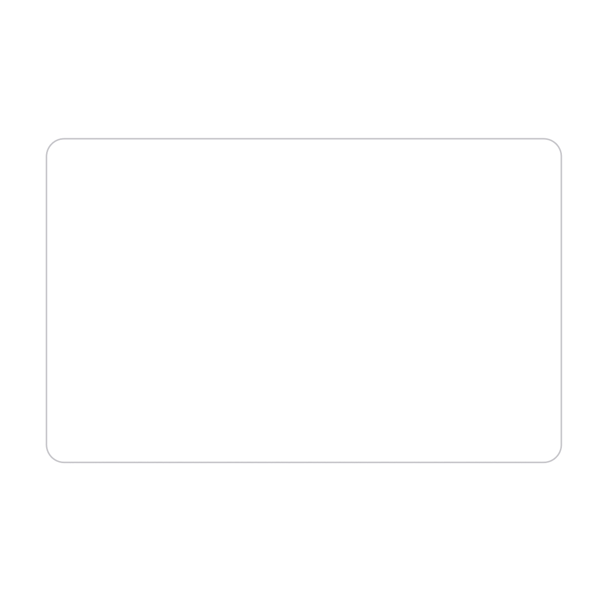 Rectangle Rounded Corner Sticker