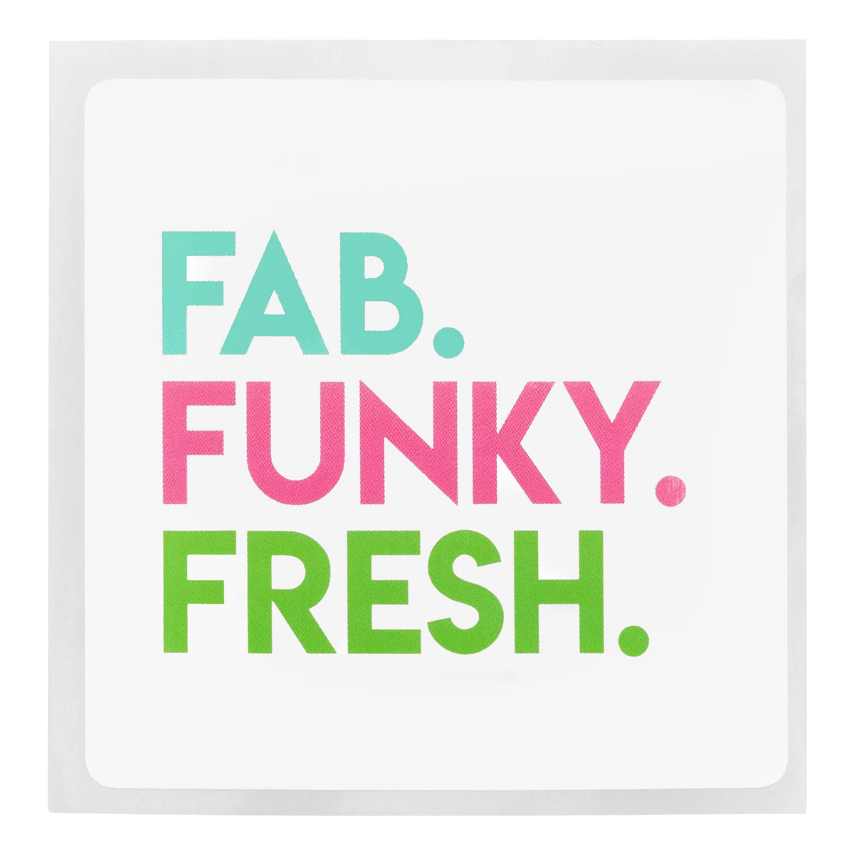 Square Rounded Corner Sticker