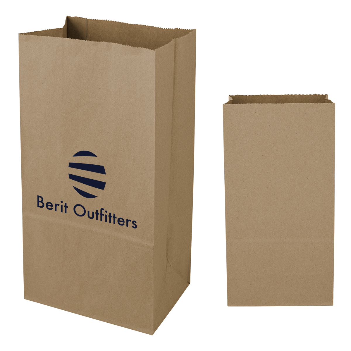 12# SOS Kraft Paper Bag - 7.06" x 13.75"