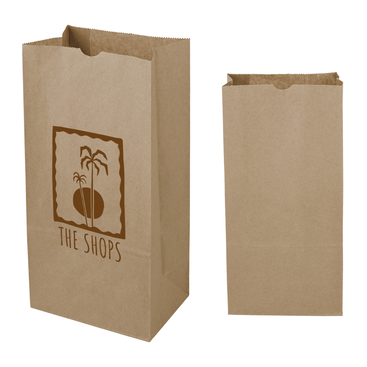 8# SOS Kraft Paper Bag - 6.12" x 12.43"