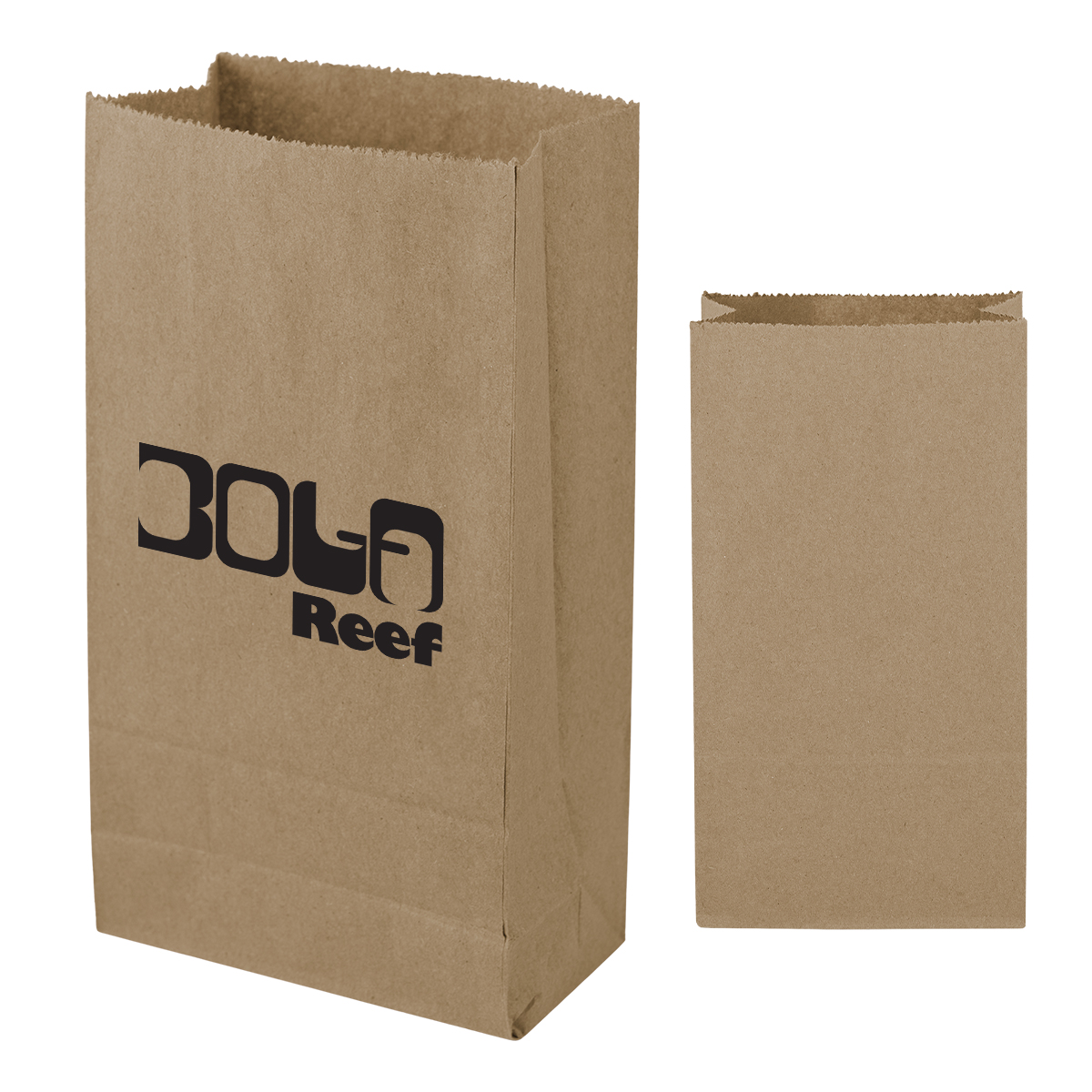 2# SOS Kraft Paper Bag - 4.31" x 7.87"