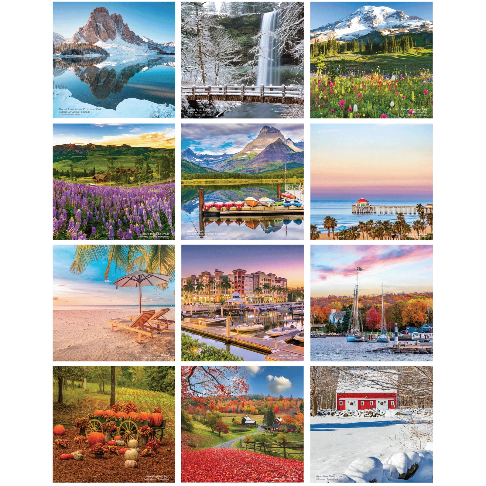 2027 Scenic Mini Wall Calendar