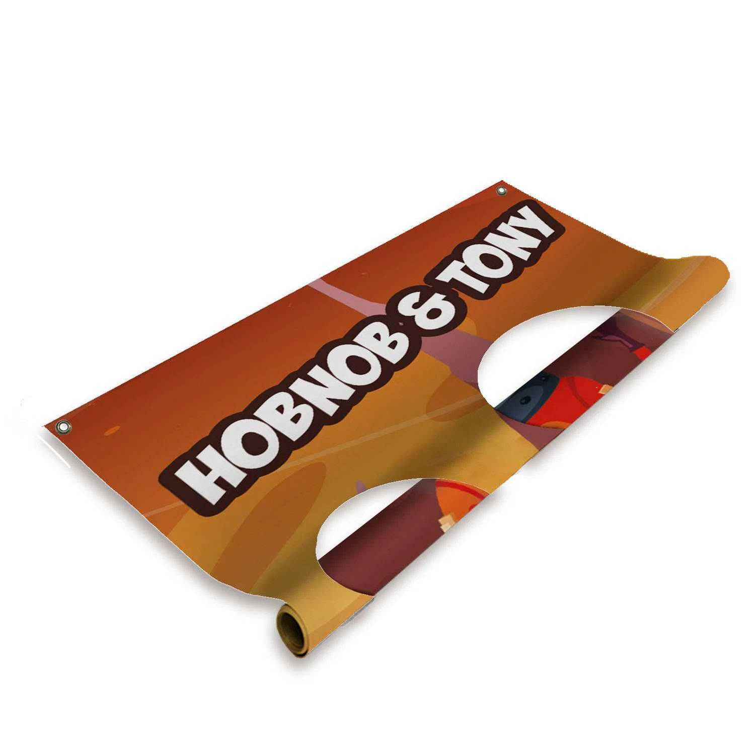 4.5' FrameWorx Double Face Cutout Replacement Banner (Single-Sided)