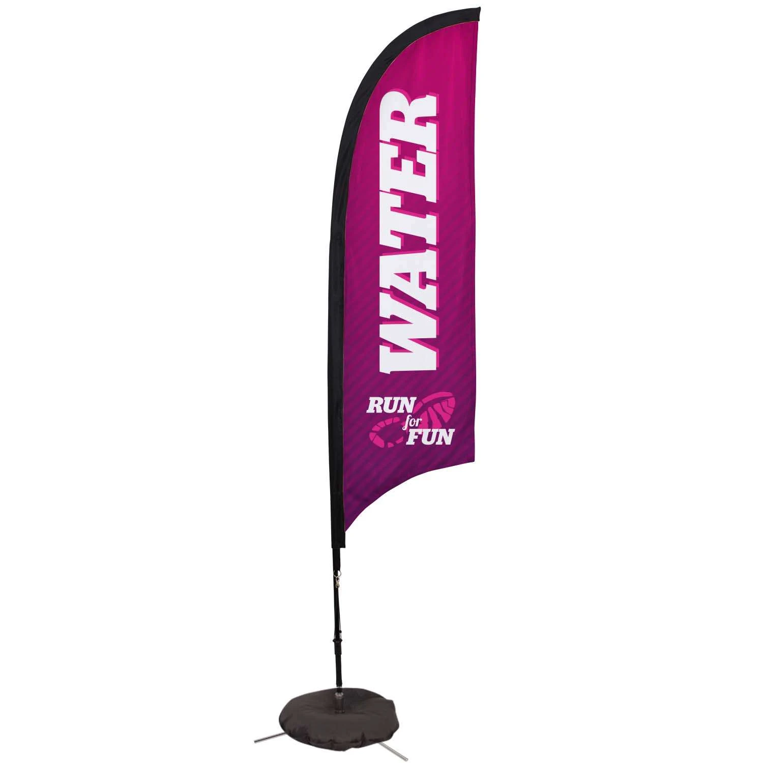 7' Premium Razor Sail Sign Kit (Single-Sided with Scissor Base)