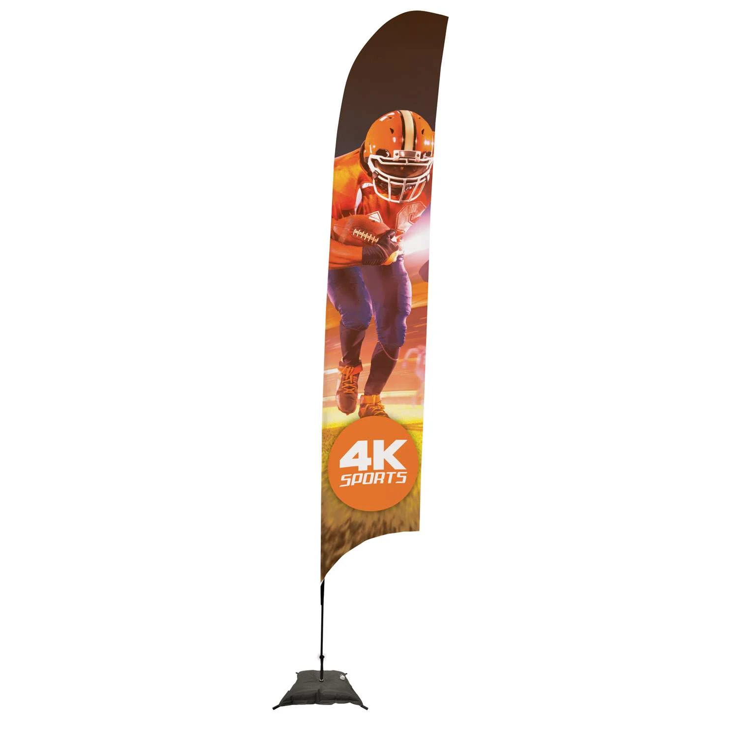 17' Streamline Razor Sail Sign Kit (Single-Sided with Scissor Base)