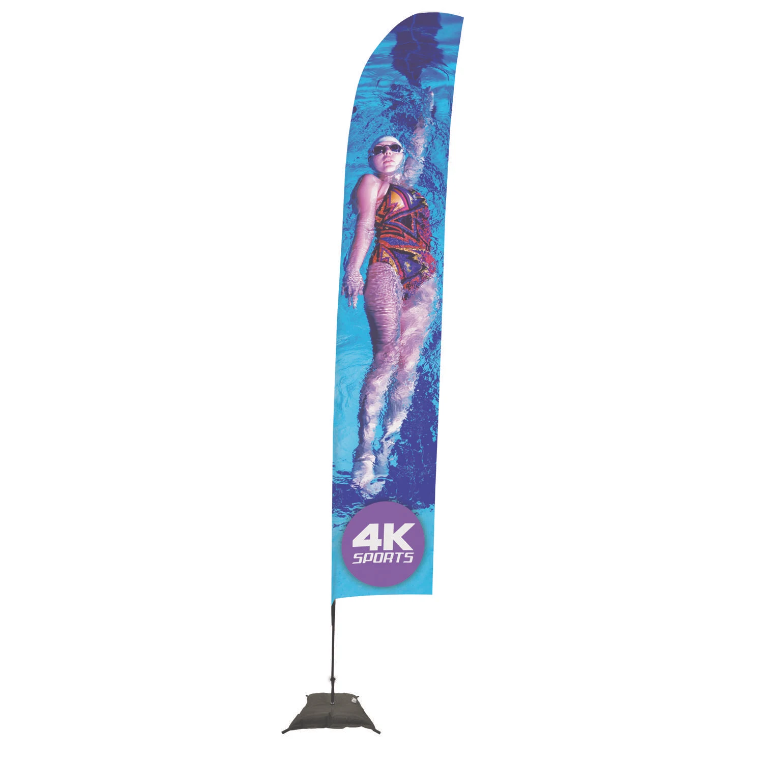 17' Streamline Blade Sail Sign Kit (Single-Sided with Scissor Base)