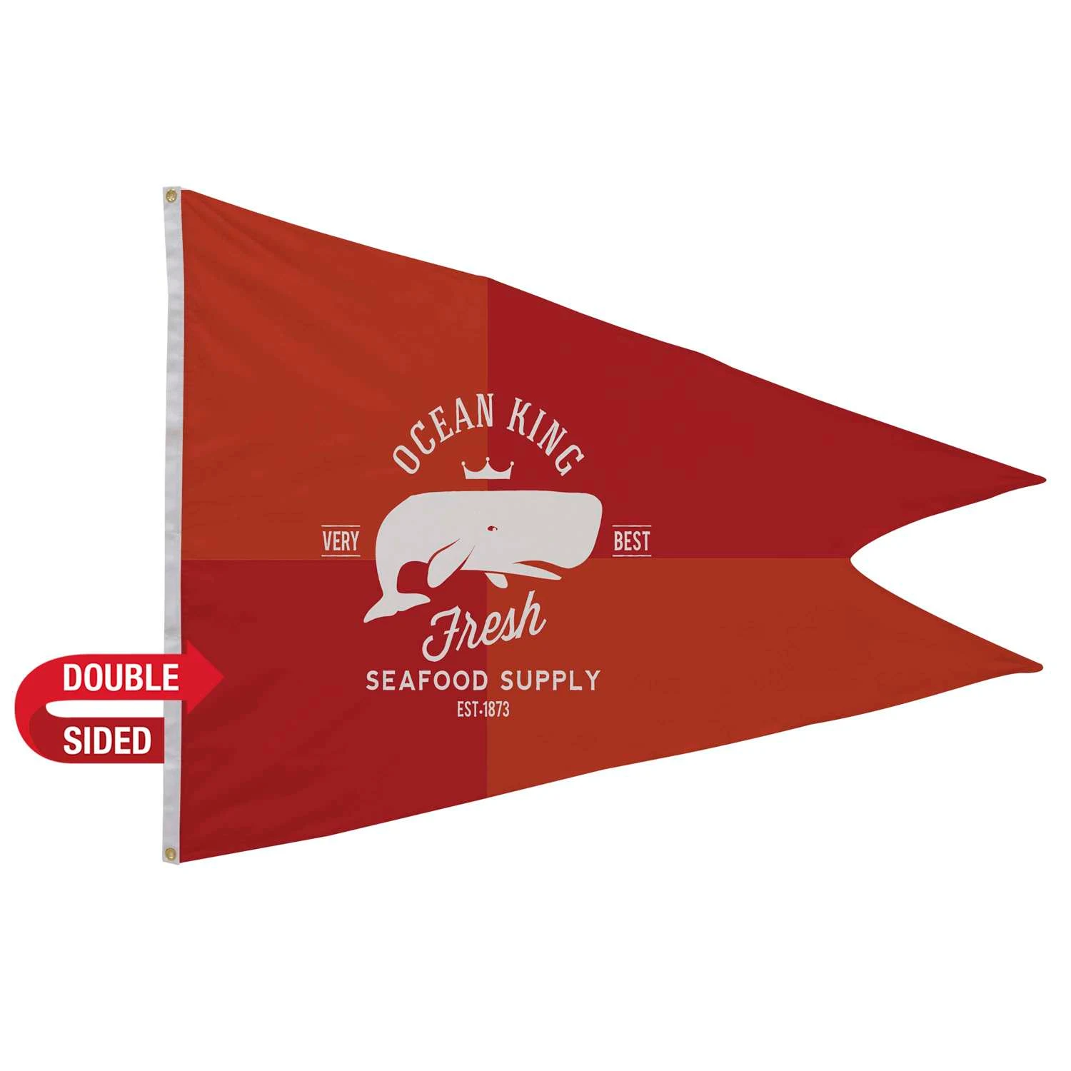 4' x 6' Polyester Burgee Flag Double-Sided