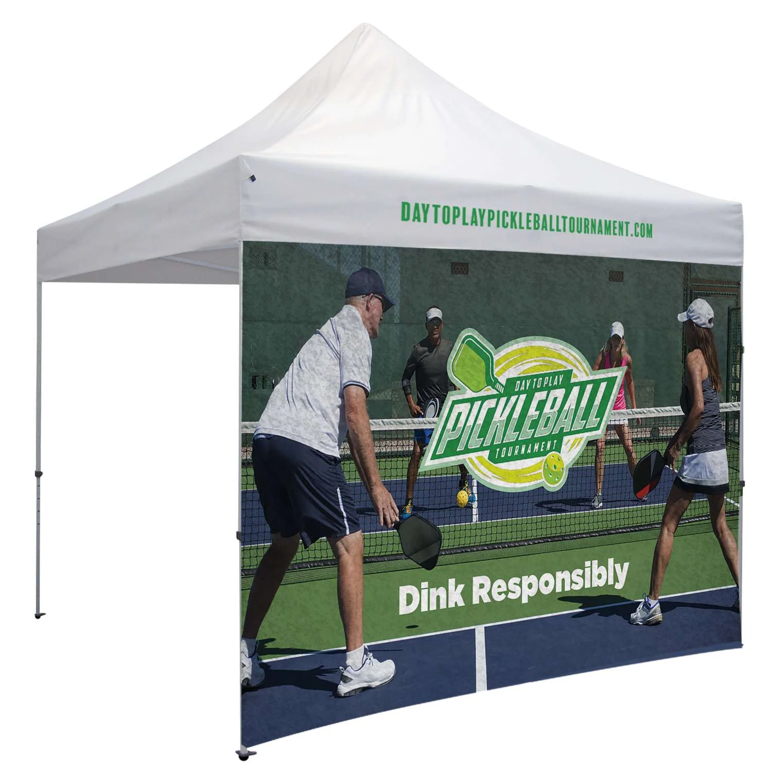 10' Tent Full Wall (Dye Sublimated, Single-Sided)