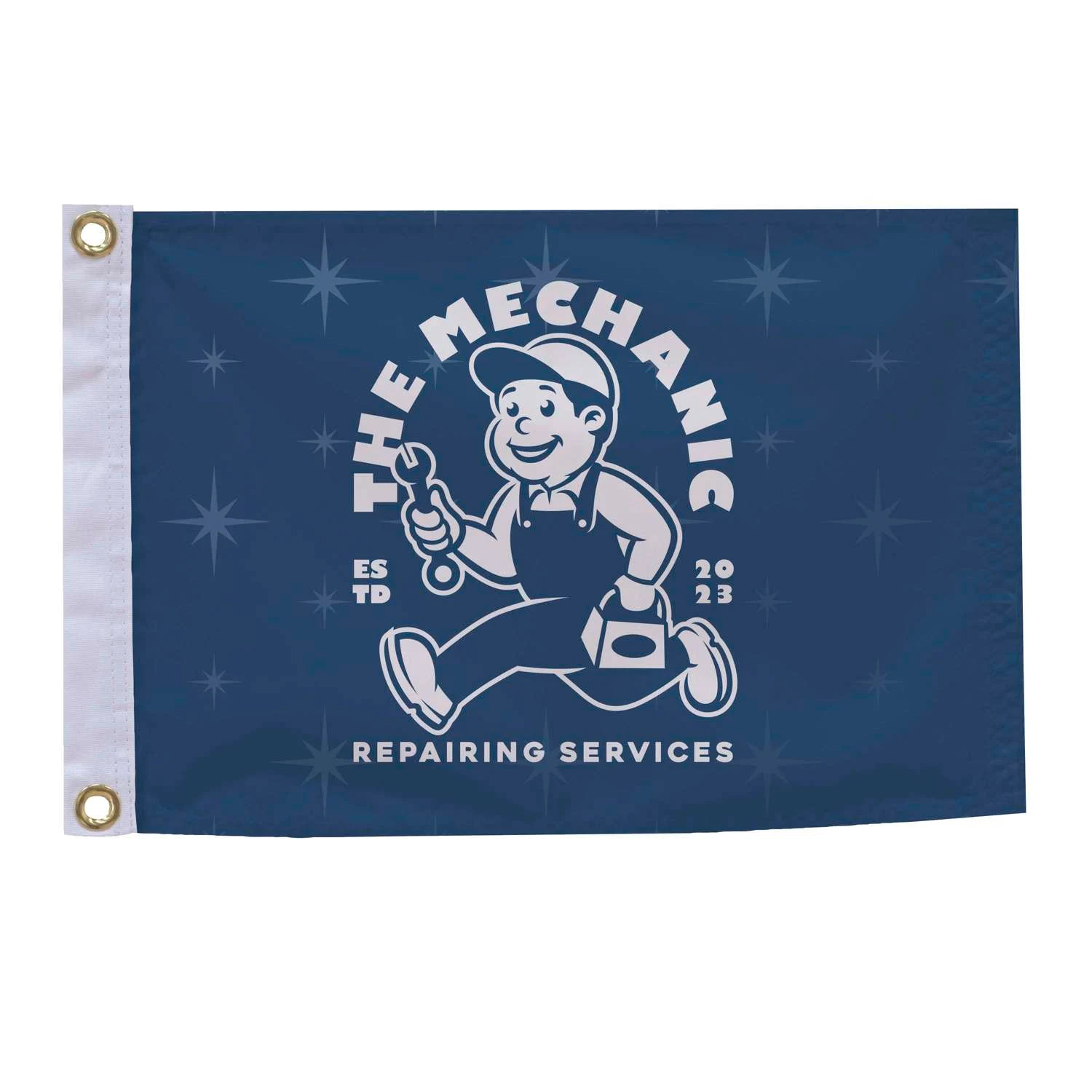 12" x 18" Nylon Flag Single-Sided