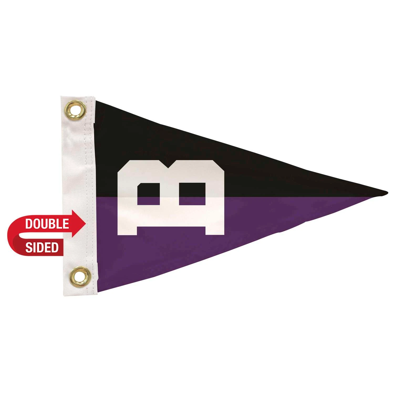 8" x 12" Nylon Pennant Flag Double-Sided