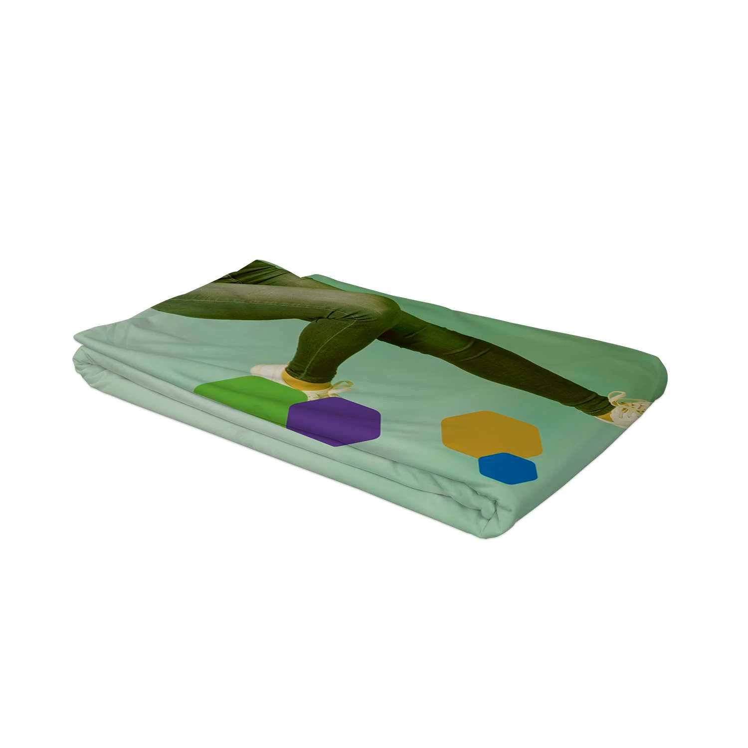 10' Straight Splash Floor Display 4-Sided Graphic Panel (Recycled Polyester)