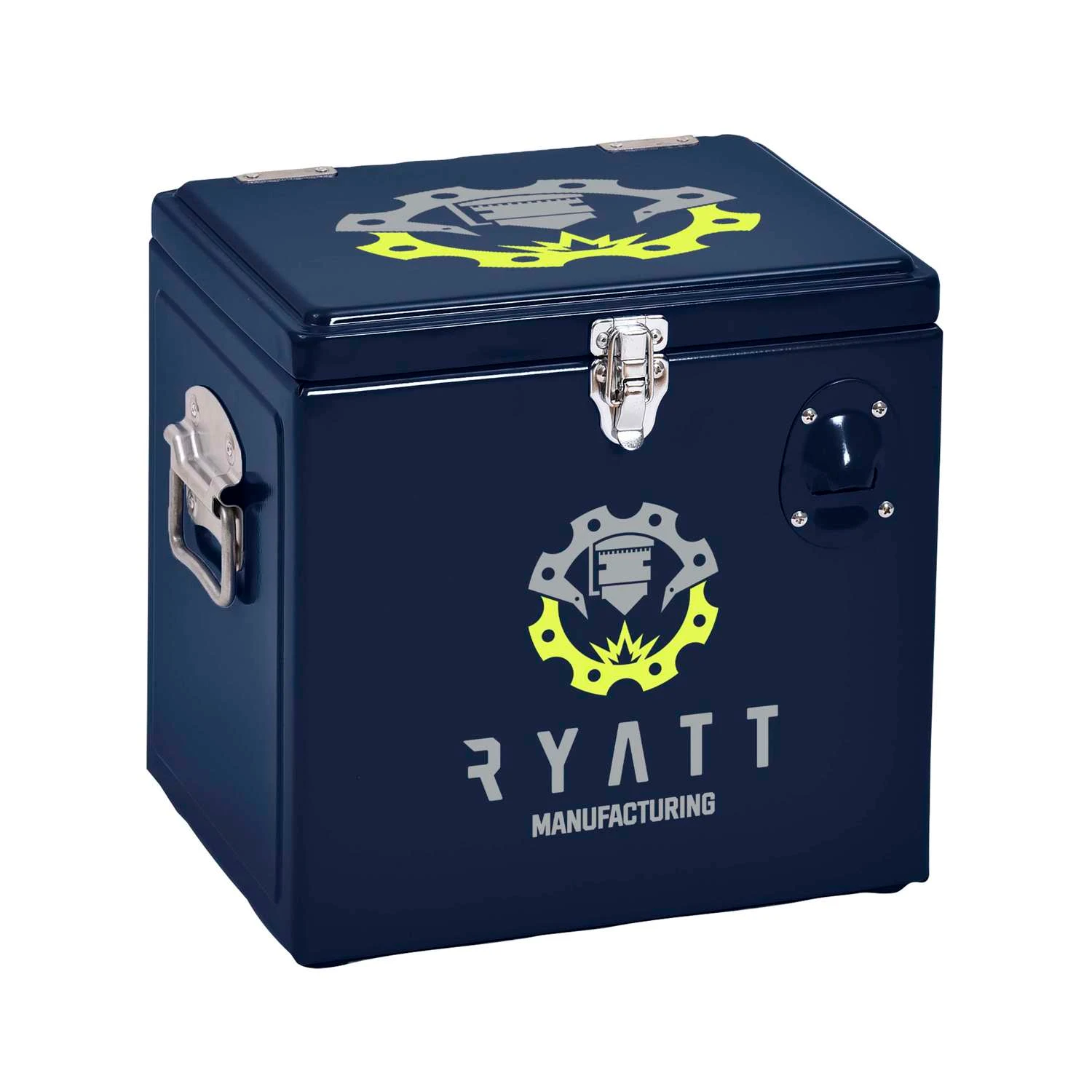 Metal Party Cooler, Front & Lid Imprints