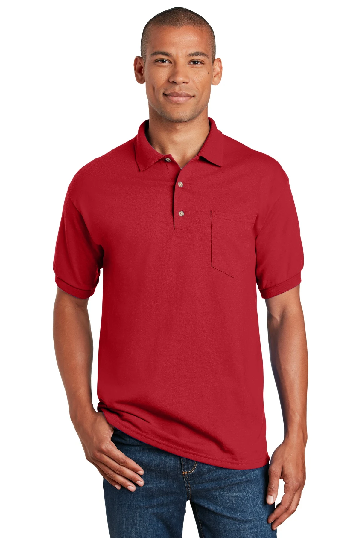 Gildan DryBlend 6-Ounce Jersey Knit Sport Shirt with Pocket