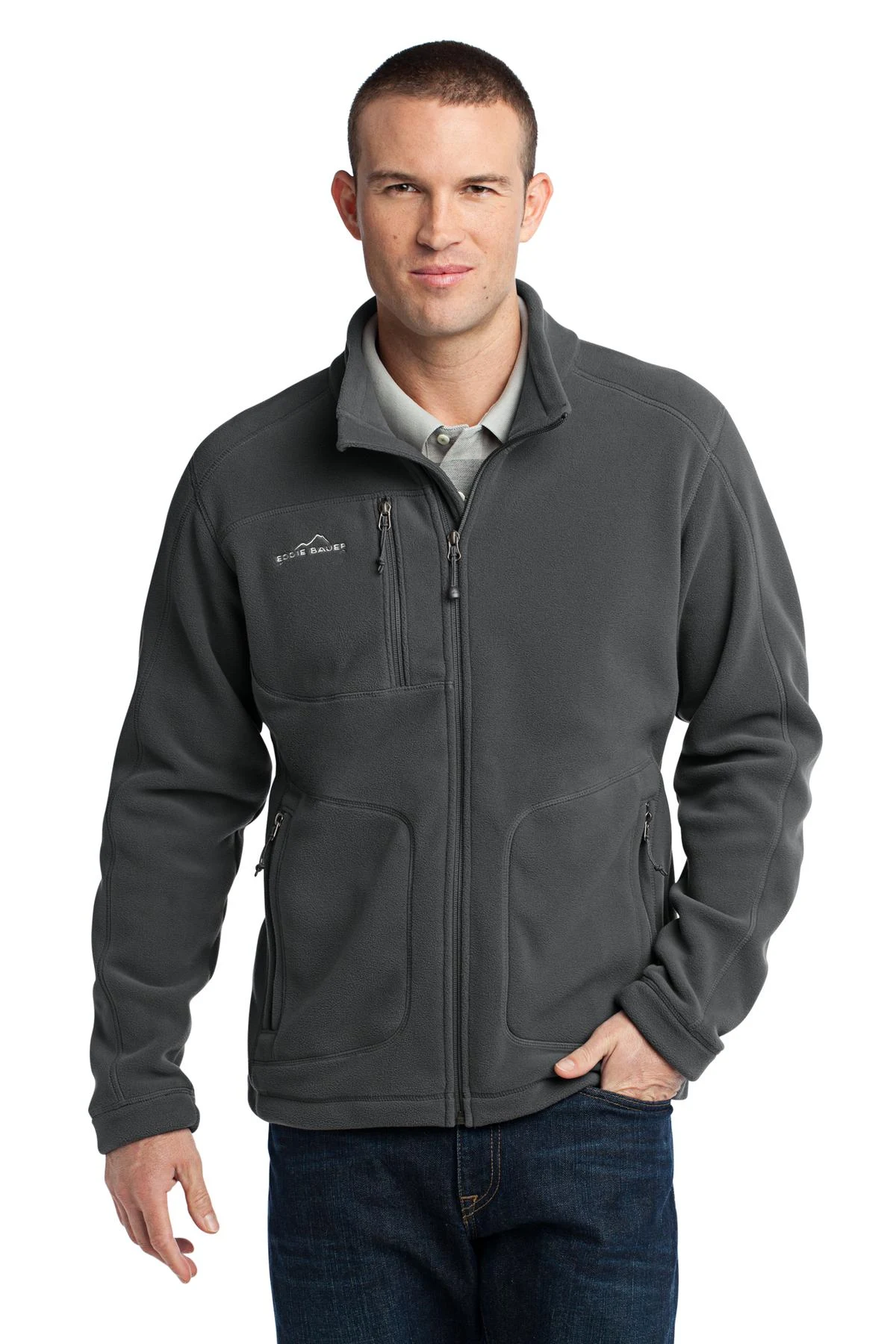 Eddie Bauer Wind-Resistant Full-Zip Fleece Jacket