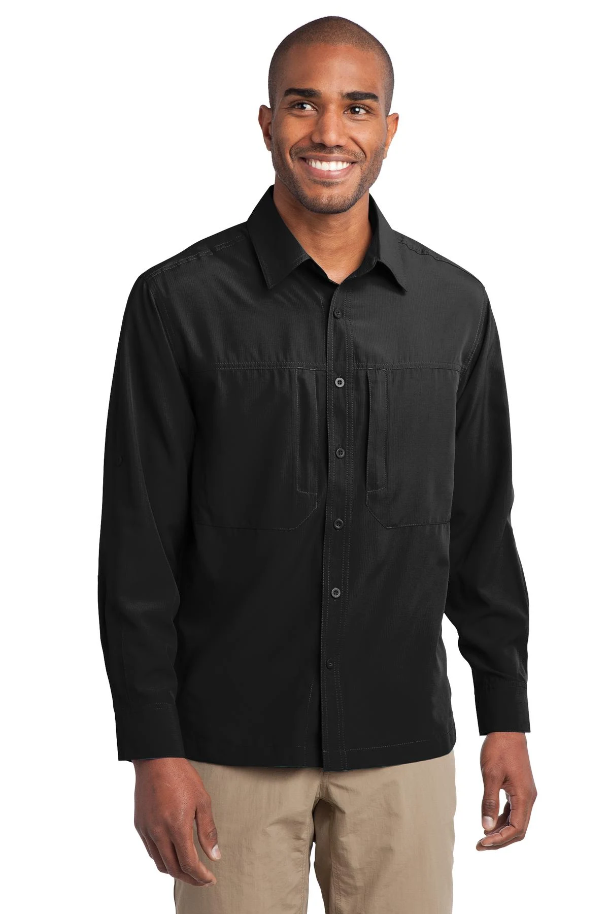 Eddie Bauer Long Sleeve Performance Travel Shirt