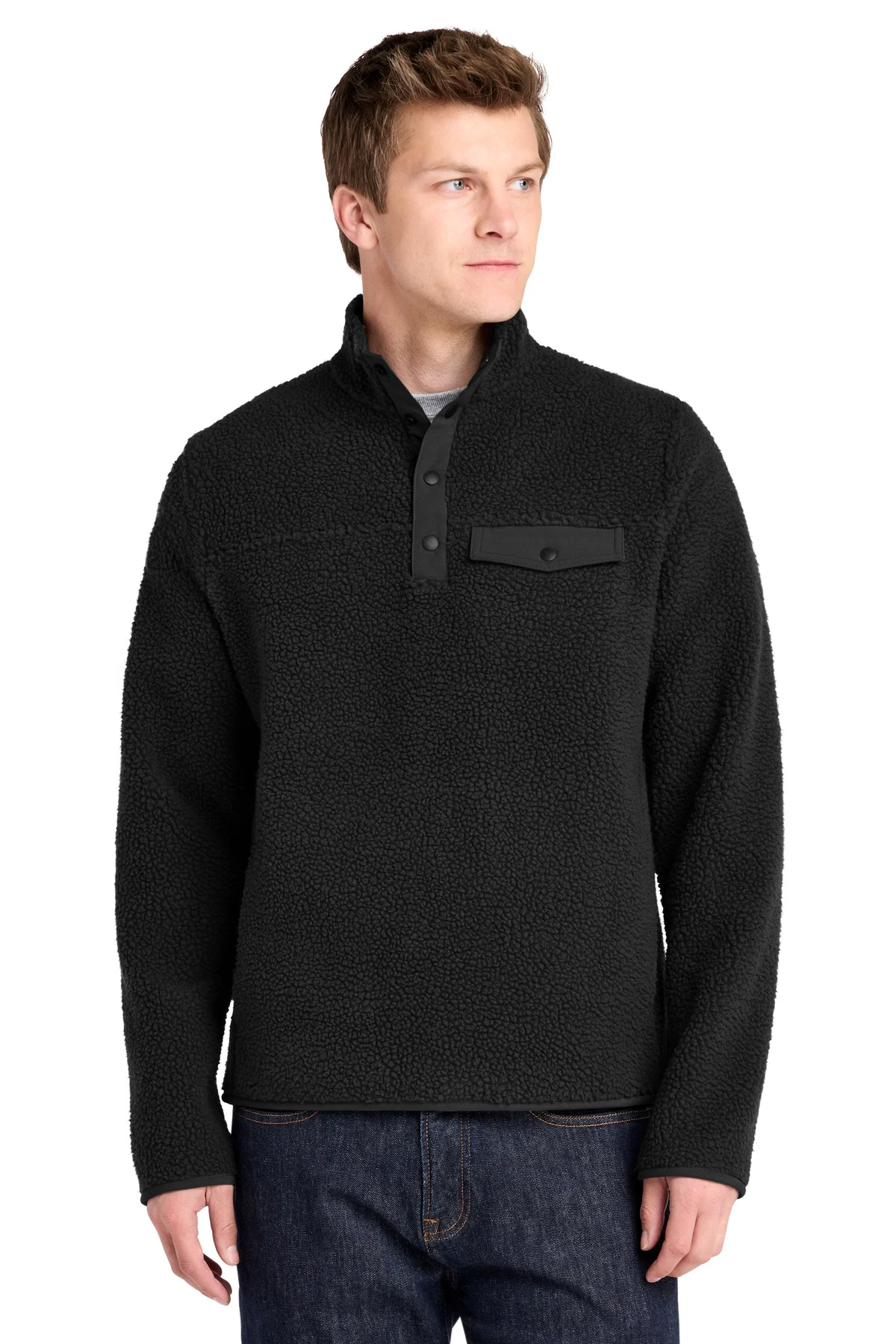 Port Authority Camp Fleece Snap Pullover