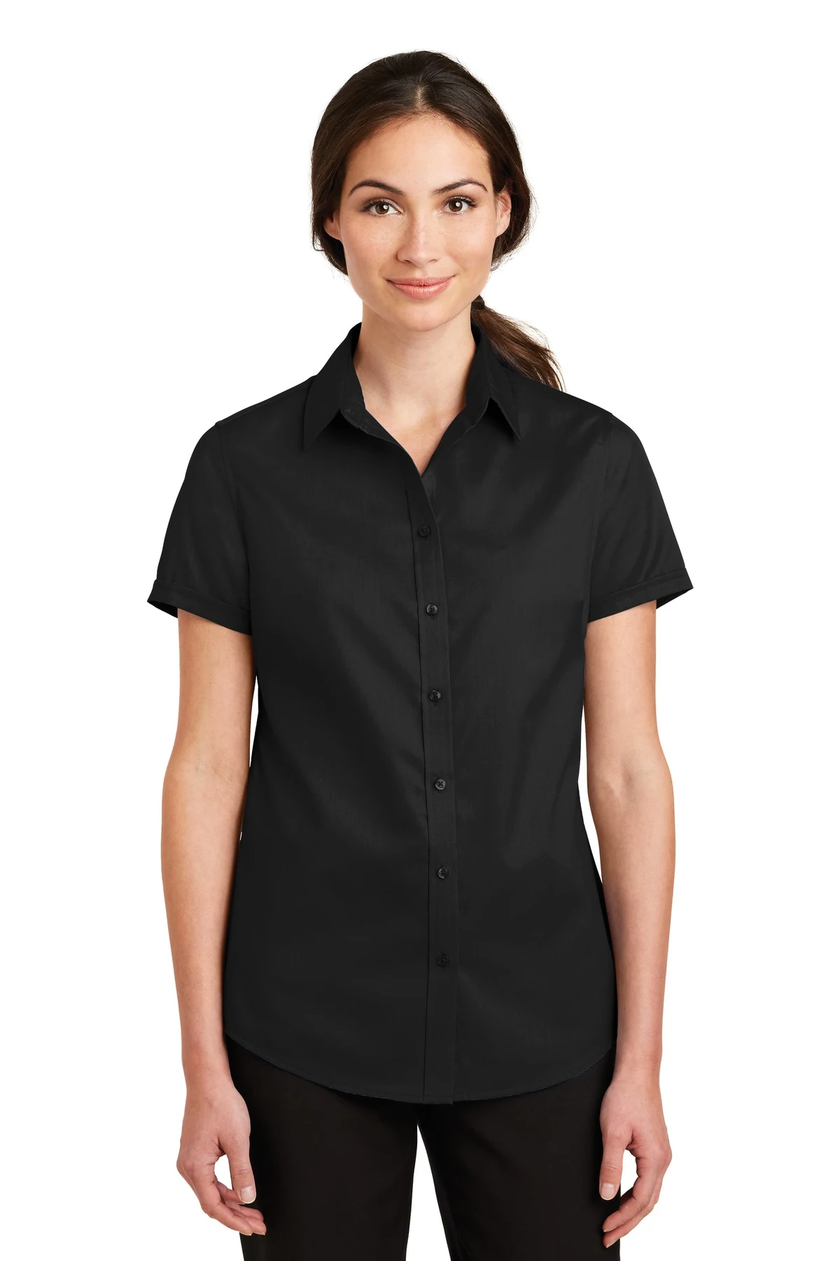 Port Authority Women's Short Sleeve SuperPro Twill Shirt