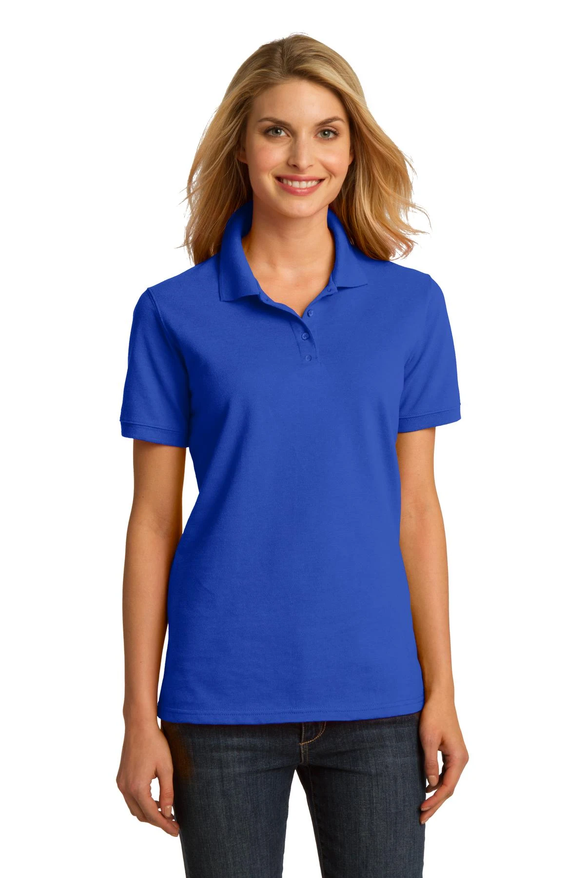 Port & Company Ladies Ring Spun Pique Polo