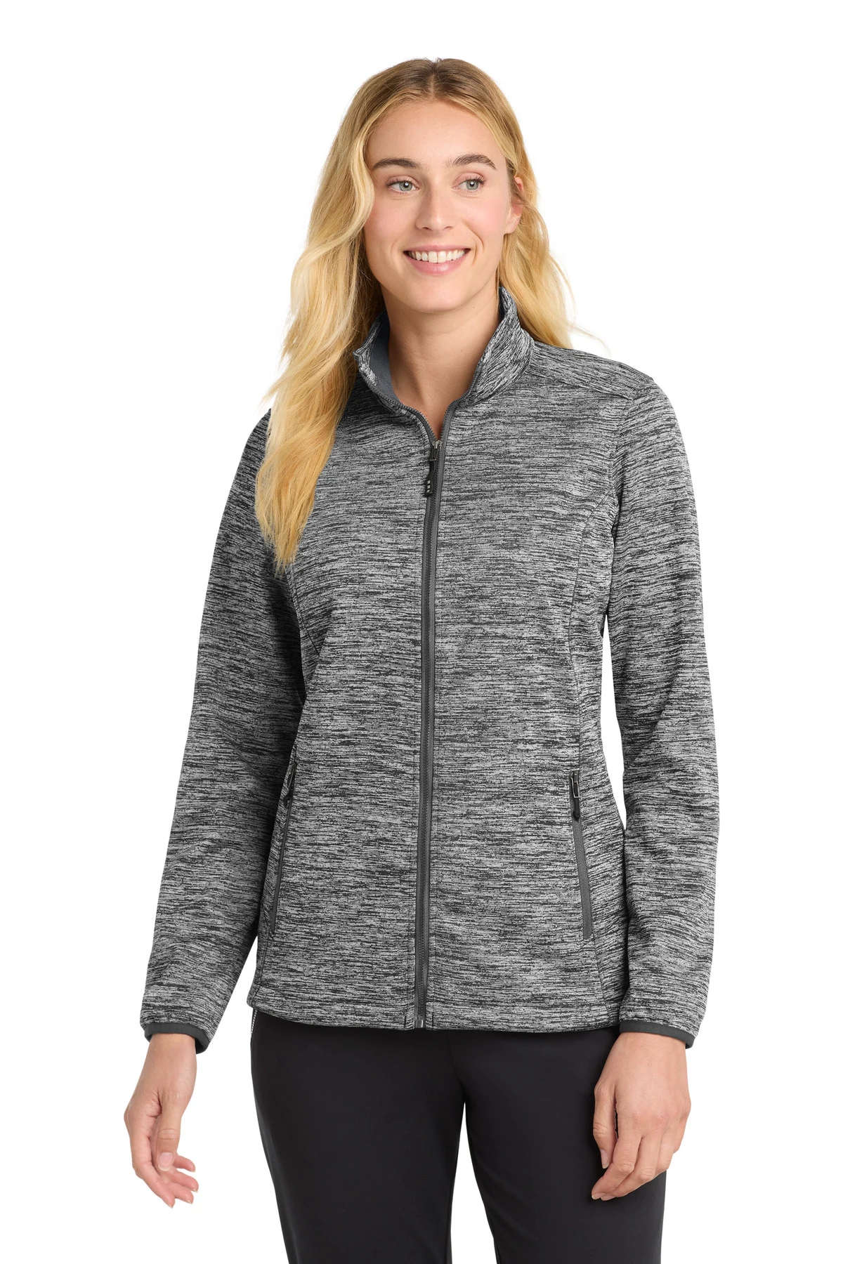 Sport-Tek Women's PosiCharge Electric Heather Soft Shell Jacket
