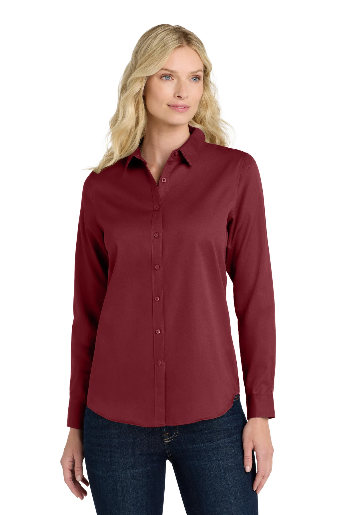 Port Authority Women's Long Sleeve SuperPro React Twill Shirt