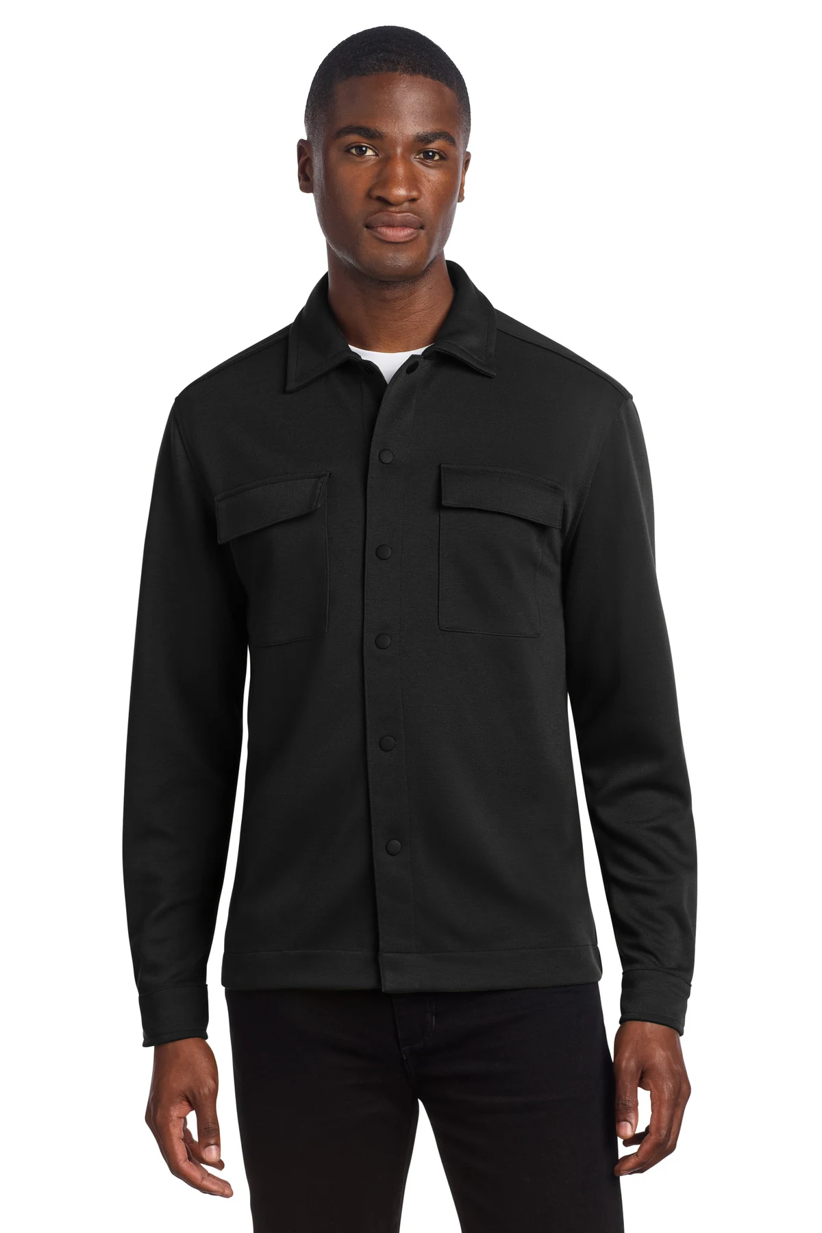 Mercer+Mettle Double-Knit Snap Front Jacket