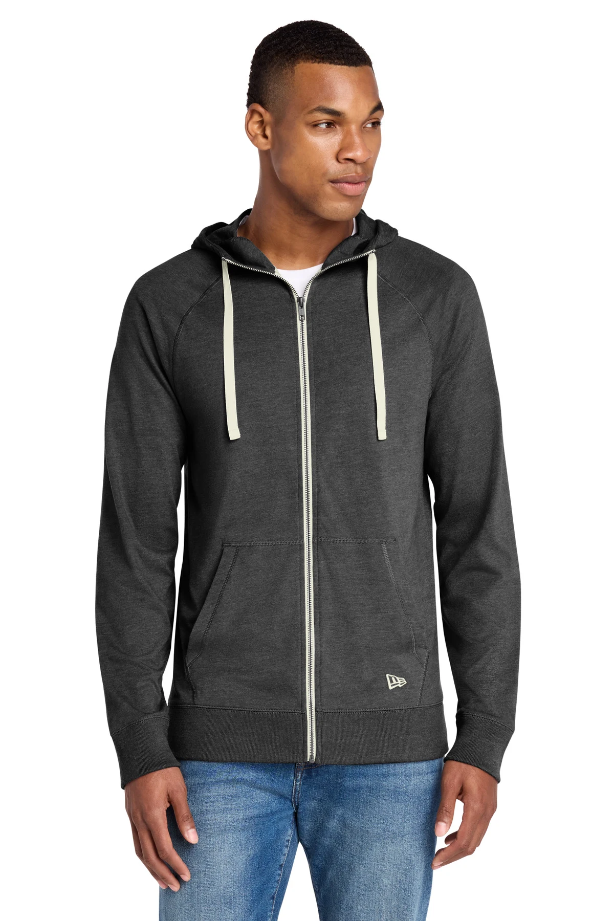 New Era Sueded Cotton Blend Full-Zip Hoodie